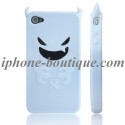 Coque de protection en silicone Diable blanc - iPhone 4 / 4S