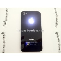 ★ iPhone 4 ★ Pomme arrière lumineuse NOIRE