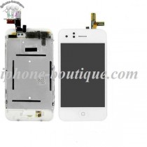 ★ iPhone 3G ★ Bloc complet ecran tactile lcd monté sur châssis blanc