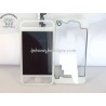 ★ iPhone 4 ★ Kit complet (Avant-Arrière) BLANC TRANSPARENT