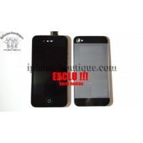 ★ iPhone 4 ★ Kit complet noir (Avant-Arrière) STYLE iPhone 5,5C,5S