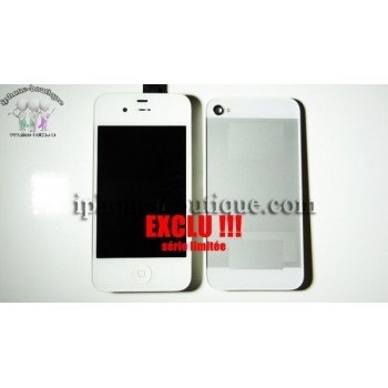 ★ iPhone 4 ★ Kit complet STYLE iPhone 5 av/arr blanc