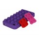 Coque Block en silicone Violette - iPhone 4 / 4S