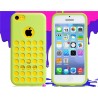 Coque Perforée en silicone Verte - iPhone 5C