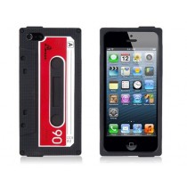 Coque Casette en silicone Noire - iPhone 5/5S