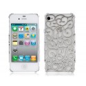 Coque en plastique rigide style Baroque couleur Argent - iPhone 5 / 5S