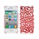 Coque en plastique rigide style Baroque couleur Rouge - iPhone 5 / 5S