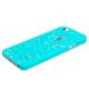 Coque en plastique rigide style Rosier couleur Bleue turquoise - iPhone 5 / 5S
