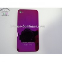 ★ iPhone 4S ★ Vitre arrière violet miroir