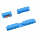 3 boutons: Power, mute, volume (bleu) - iPhone 5C