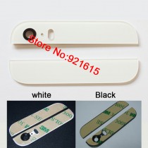  vitre arrière haut et bas iPhone 5s blanc lentille et sticker pré collé