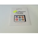 6 Stickers autocollants bouton home iphone 4 4g 4s 3g 3gs